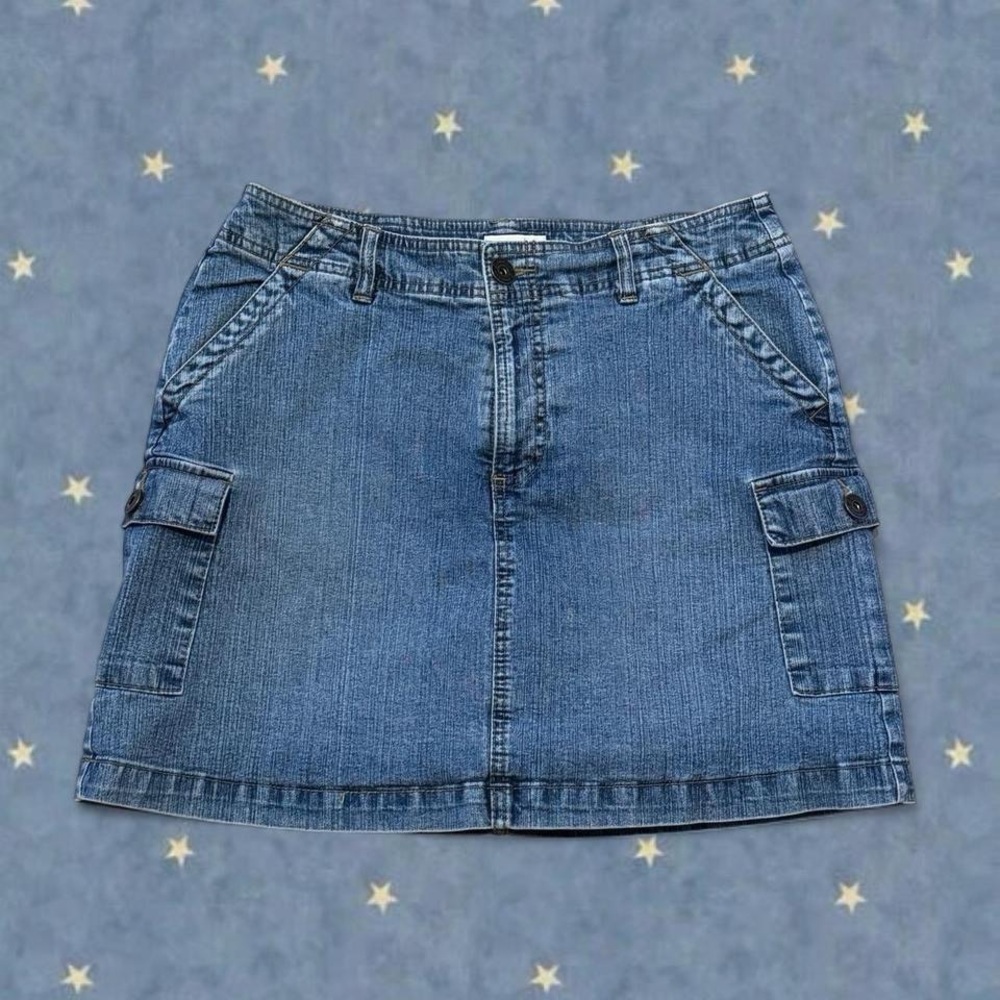 St. John's Bay Blue Mini Skirt